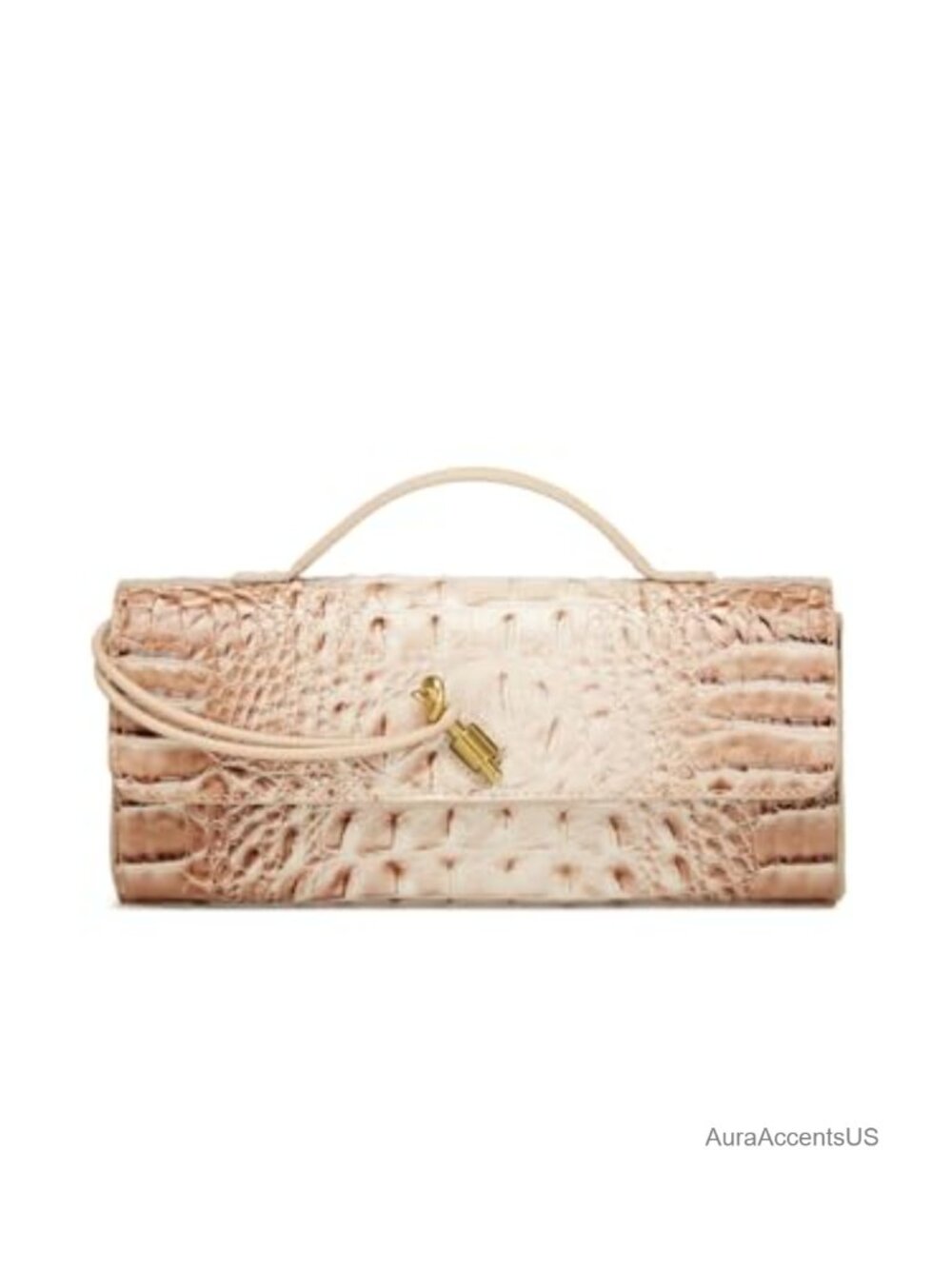 Crocodile PU Leather Clutch Crossbody Shoulder Handbag Vegan Satchel
